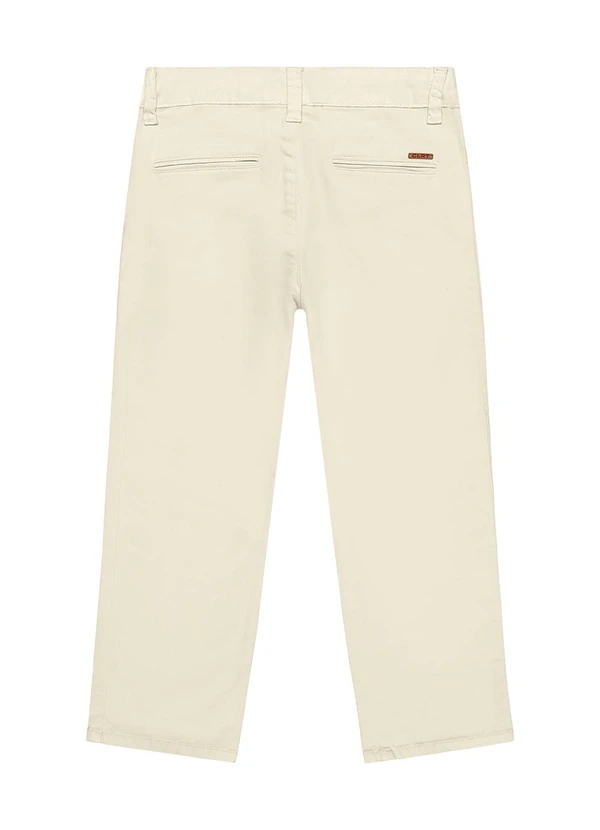 Colorittá - Calça Infantil Menino Sarja com Bolsos Bege 2