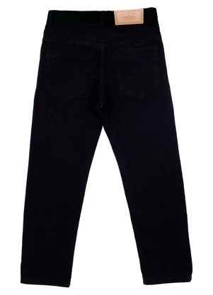 Milon - Calça Infantil Menino Sarja Preto - MILON