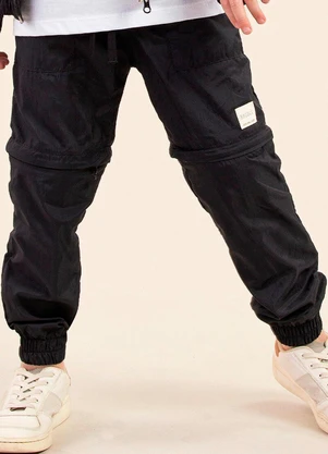 Bugbee - Calça Infantil Tactel Preto - BUGBEE