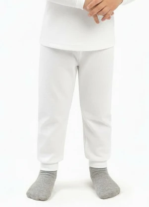 Ddk - Calça Infantil Térmica Branco - DDK