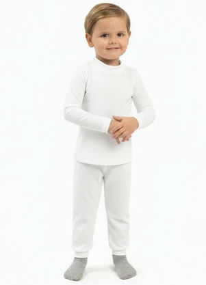 Ddk - Calça Infantil Térmica Branco - DDK
