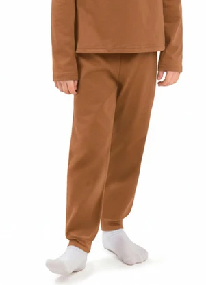 Ddk - Calça Infantil Térmica com Punhos Marrom - DDK
