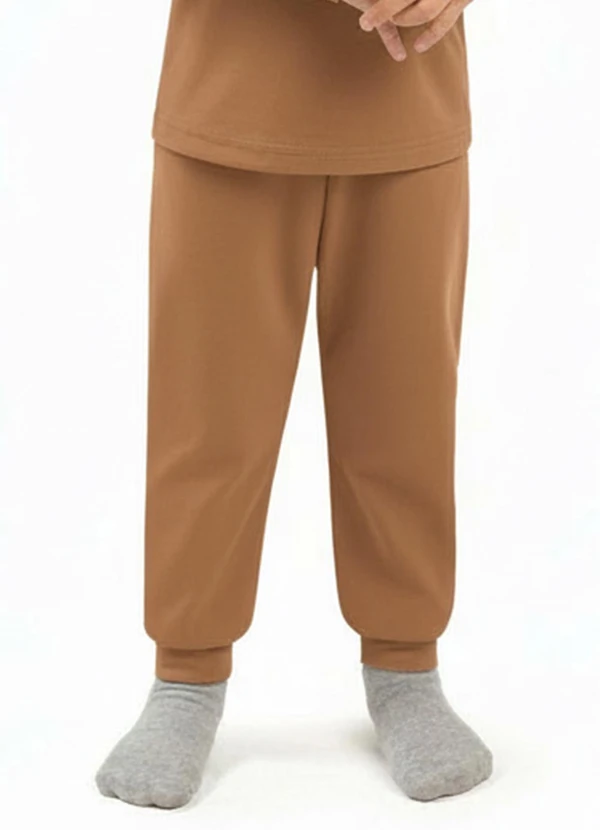 Ddk - Calça Infantil Térmica Marrom