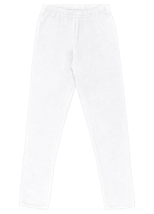 Milon - Calça Infantil  Unissex Básica Branco - MILON