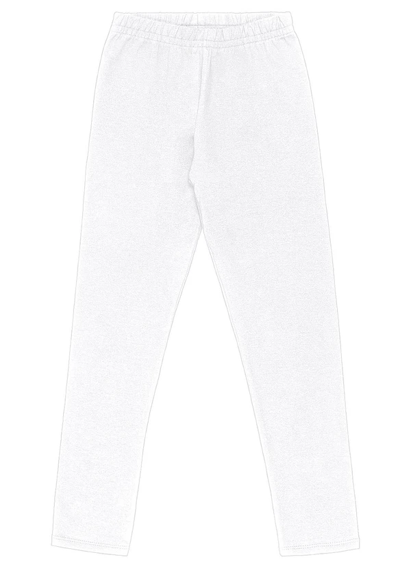 Milon - Calça Infantil  Unissex Básica Branco