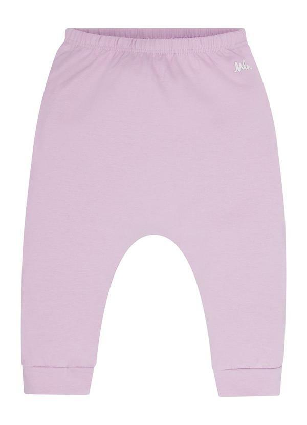 Milon - Calça Infantil Unissex Básica Lilas