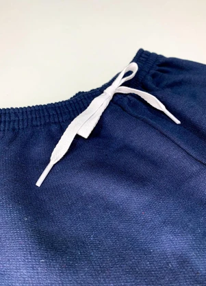 Atelie da Crianca - Calça Infatil Moletom Azul - ATELIE DA CRIANCA