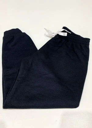 Atelie da Crianca - Calça Infatil Moletom Preta - ATELIE DA CRIANCA