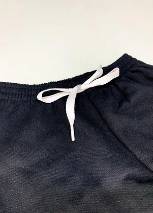 Atelie da Crianca - Calça Infatil Moletom Preta - ATELIE DA CRIANCA