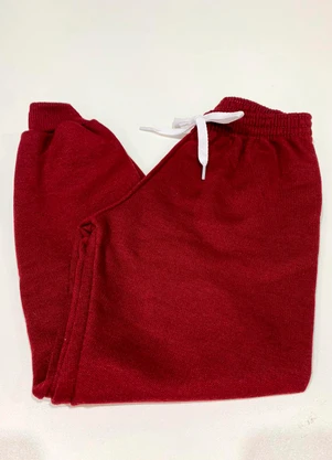 Atelie da Crianca - Calça Infatil Moletom Vermelha - ATELIE DA CRIANCA