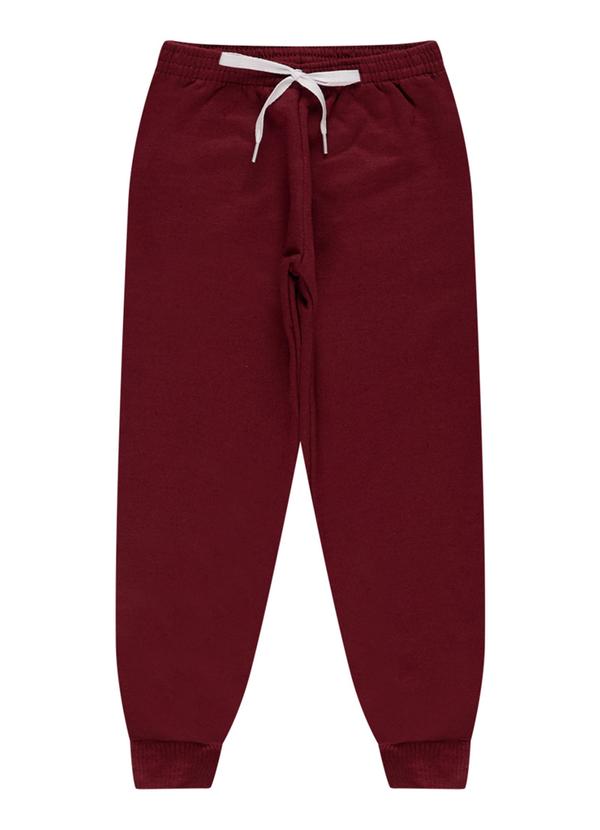 Atelie da Crianca - Calça Infatil Moletom Vermelha