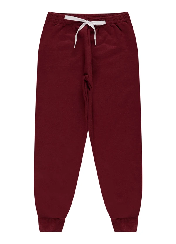 Atelie da Crianca - Calça Infatil Moletom Vermelha