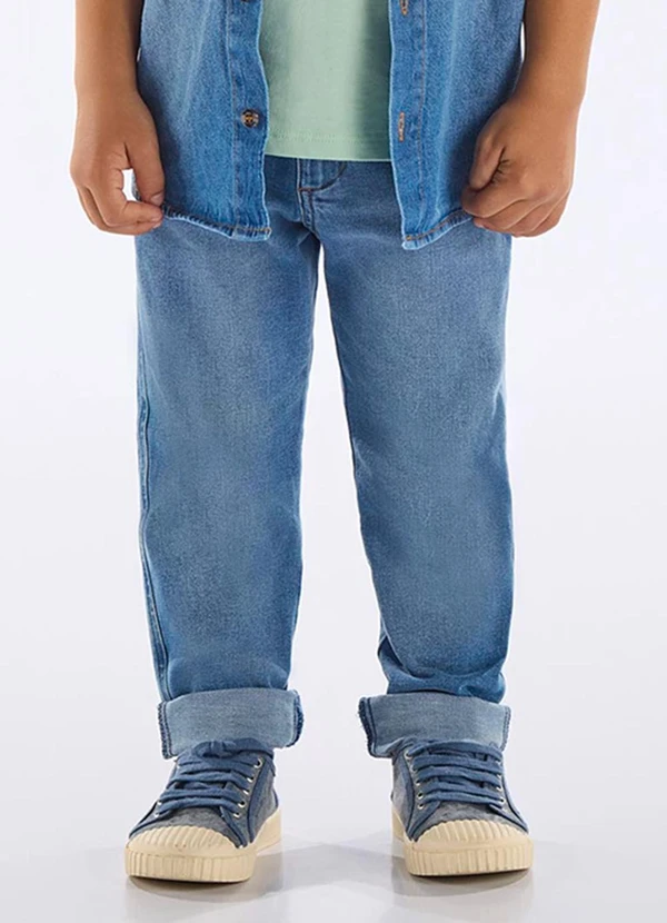 Up Baby - Calça Jeans e Elastano Infantil Azul