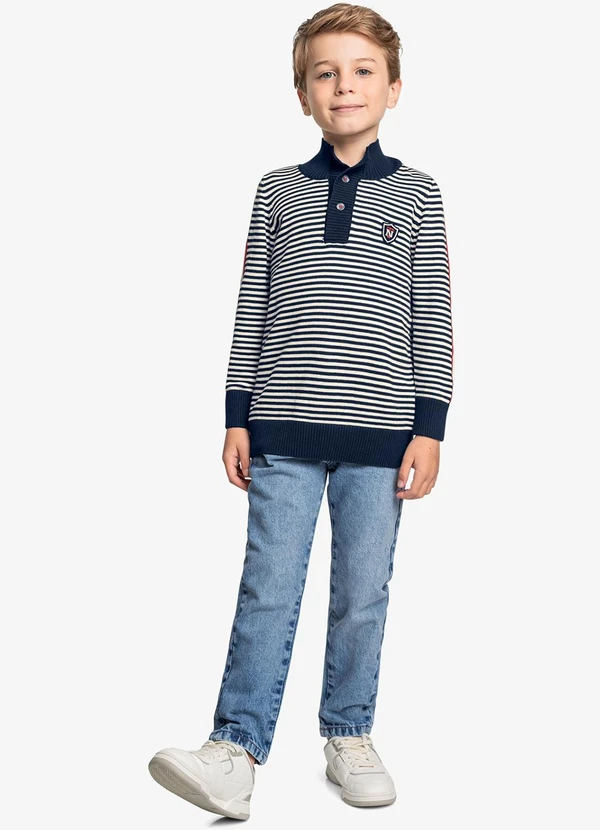 Trick Nick - Calça Jeans Infantil Masculina Azul 4