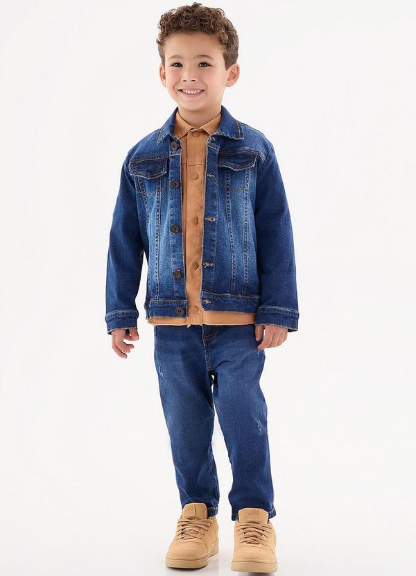 Up Baby - Calça Jeans Infantil Menino Azul 2