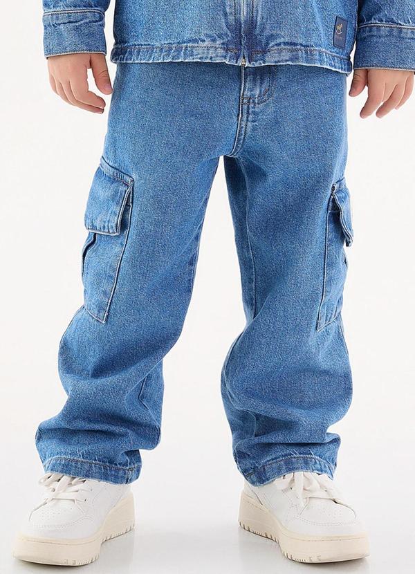 Calça Jeans Infantil Menino Azul Up Baby