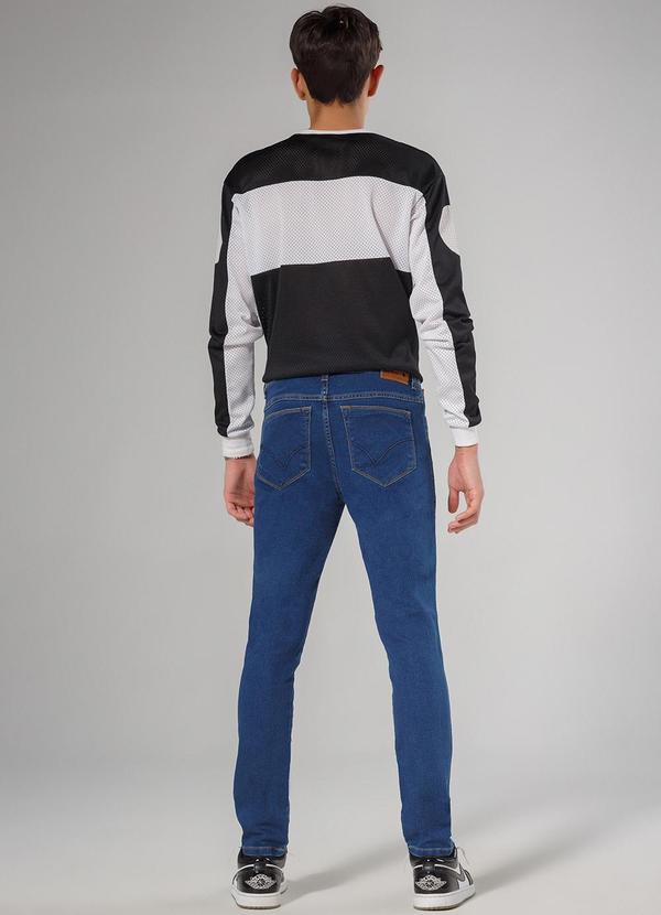 Sun Place - Calça Jeans Juvenil Masculina Slim Azul 4