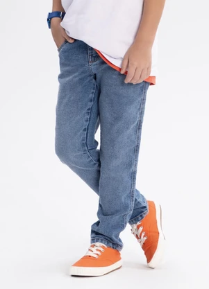 Alakazoo - Calça Jeans Skinny com Cintura Ajustável Azul - ALAKAZOO