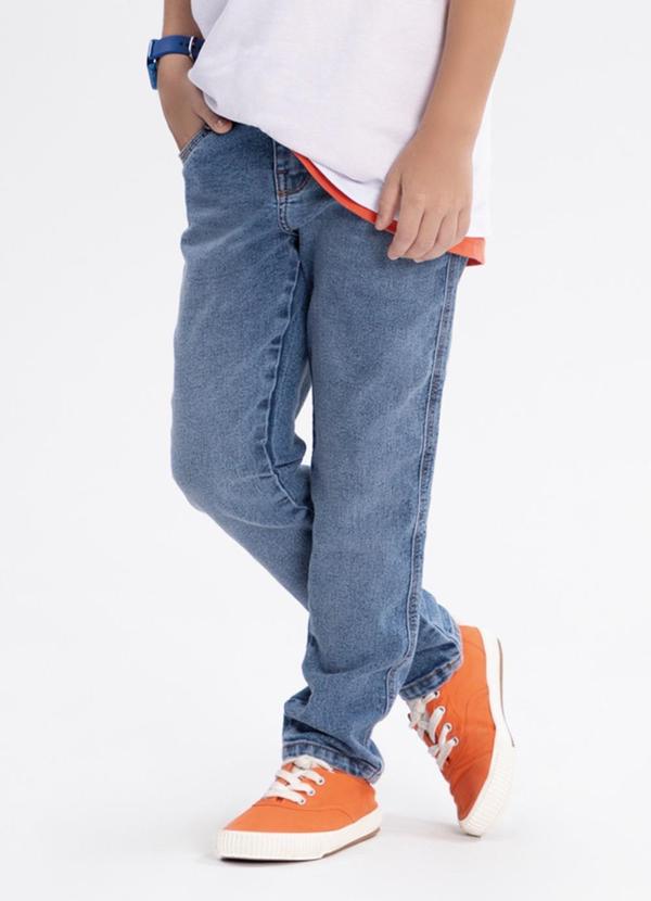 Alakazoo - Calça Jeans Skinny com Cintura Ajustável Azul