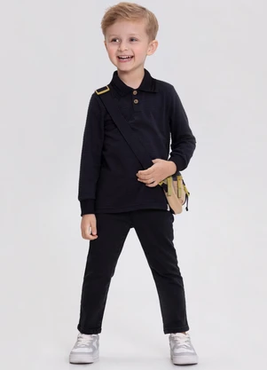 Alakazoo - Calça Jeans Skinny com Cintura Ajustável  Preto - ALAKAZOO