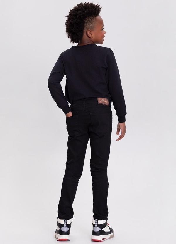 Alakazoo - Calça Jeans Skinny e Cintura Ajustável Preto 4