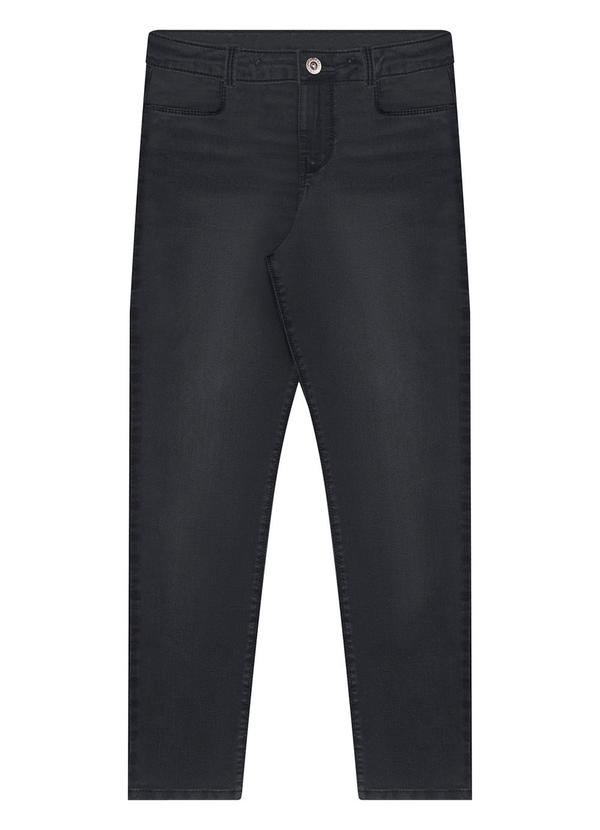 Alakazoo - Calça Jeans Skinny e Cintura Ajustável Preto 5