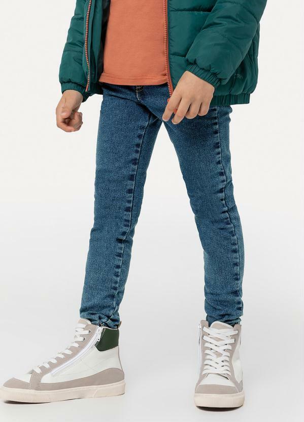 Carinhoso - Calça Jeans Skinny Menino Cintura Média Azul