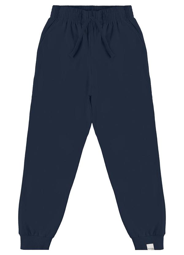 Malwee Kids - Calça Jogger em Cotton Azul