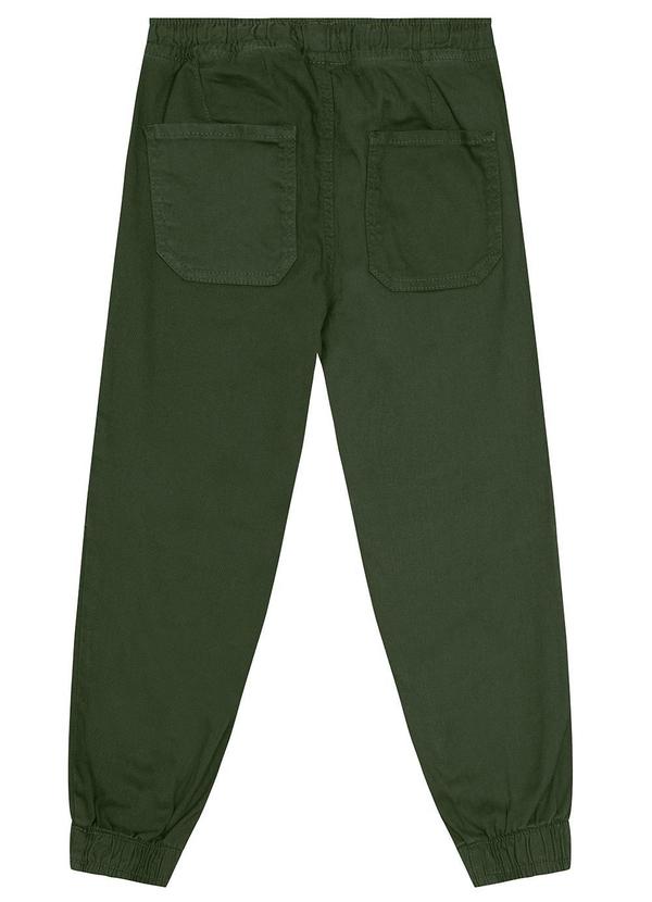 Carinhoso - Calça Jogger em Sarja Menino Verde 2