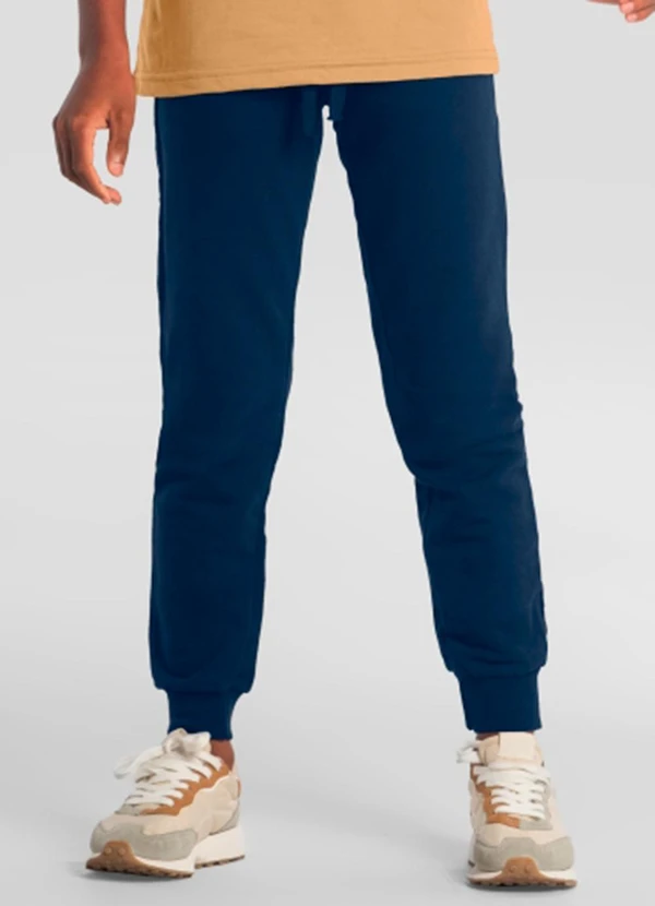 Brandili - Calça Jogger Infantil Menino em Moletinho Azul
