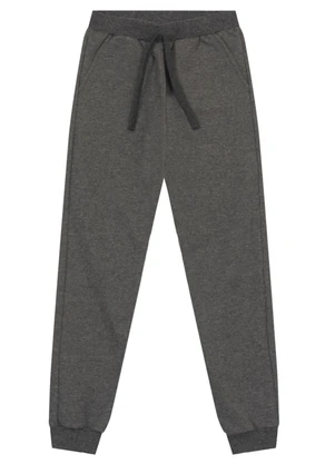 Brandili - Calça Jogger Infantil Menino em Moletinho Cinza - BRANDILI