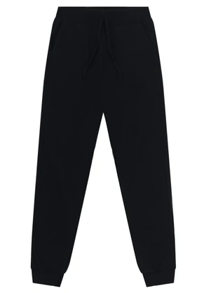 Brandili - Calça Jogger Infantil Menino em Moletinho Preto - BRANDILI
