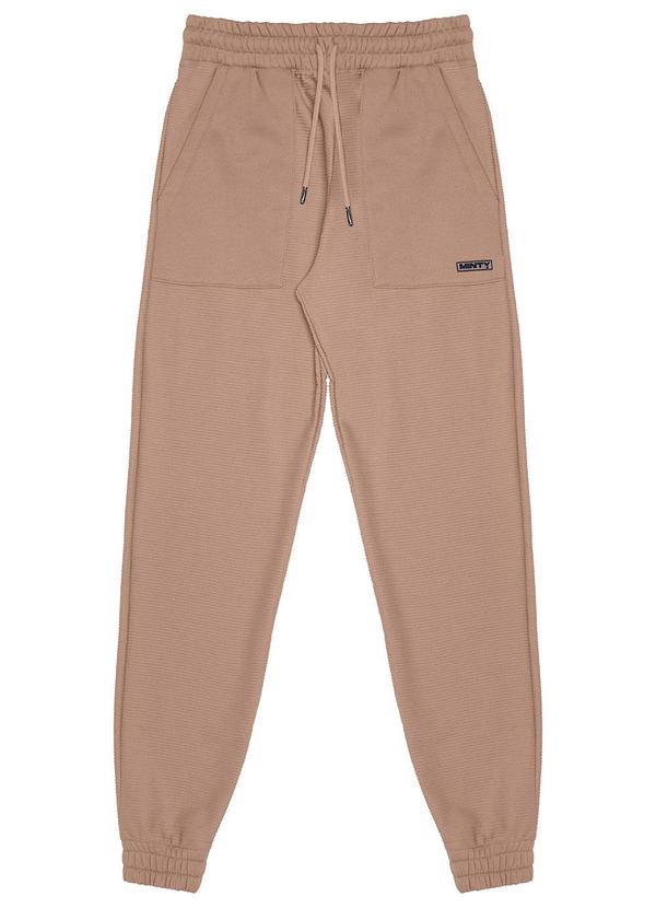 Minty - Calça Jogger Juvenil Masculia Marrom 1