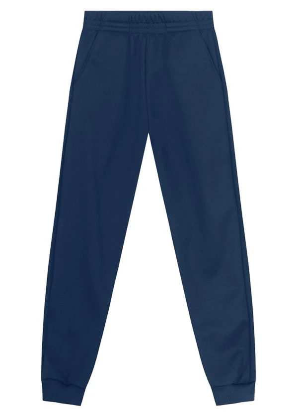 Brandili - Calça Jogger Menino em Moletom Azul 1