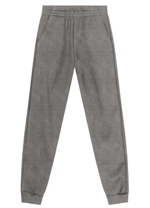 Brandili - Calça Jogger Menino em Moletom Cinza - BRANDILI