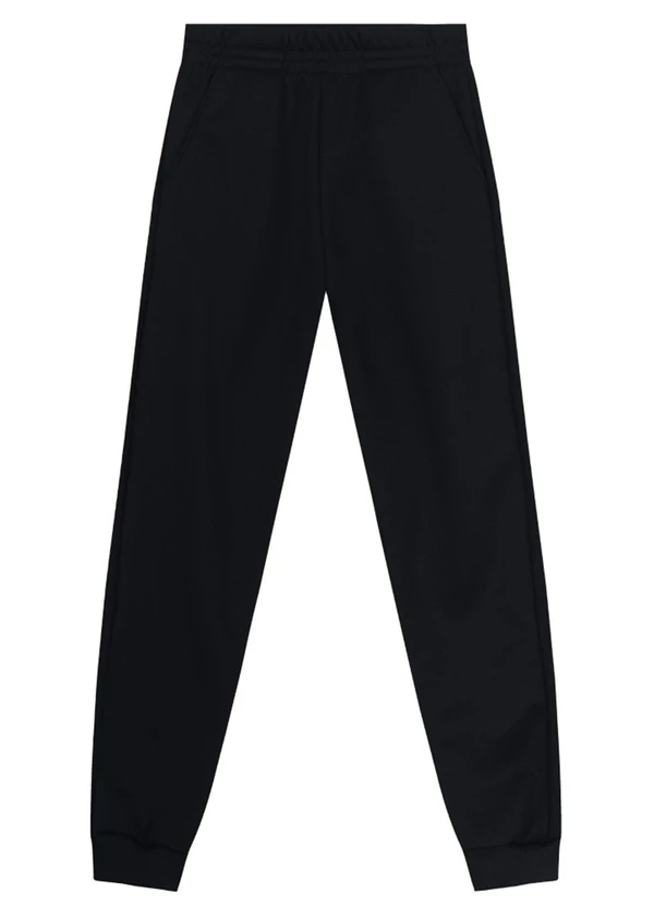 Brandili - Calça Jogger Menino em Moletom Preto 3