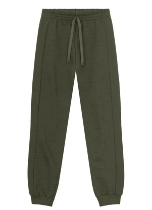 Brandili - Calça Jogger Menino em Moletom Verde - BRANDILI