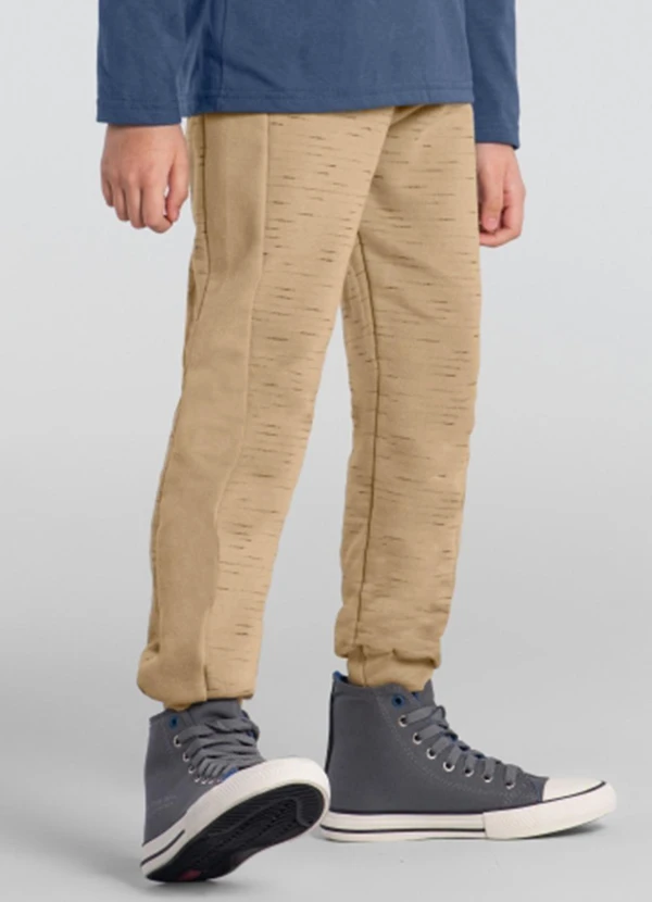 Brandili - Calça Jogger Menino em Moletom Verde