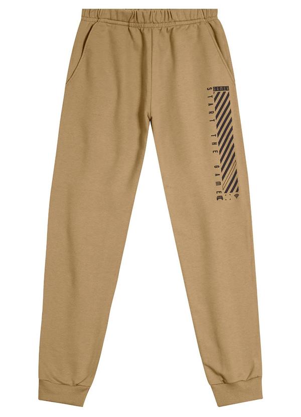 Extreme - Calça Jogger Moletinho Teen Menino Marrom