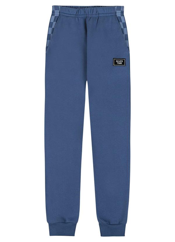 Extreme - Calça Jogger Teen Menino em Moletinho Azul