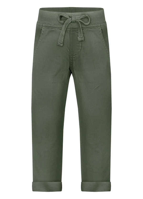 Alakazoo - Calça Jogging Menino em Sarja Verde 3