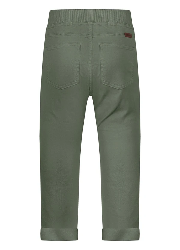 Alakazoo - Calça Jogging Menino em Sarja Verde 4