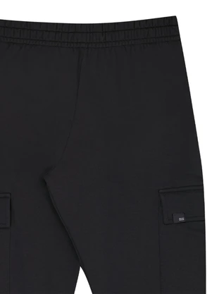Pulla Bulla - Calça Juvenil Menino Moletom Preto - PULLA BULLA