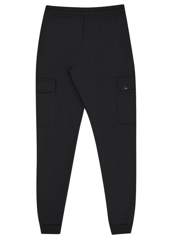 Pulla Bulla - Calça Juvenil Menino Moletom Preto