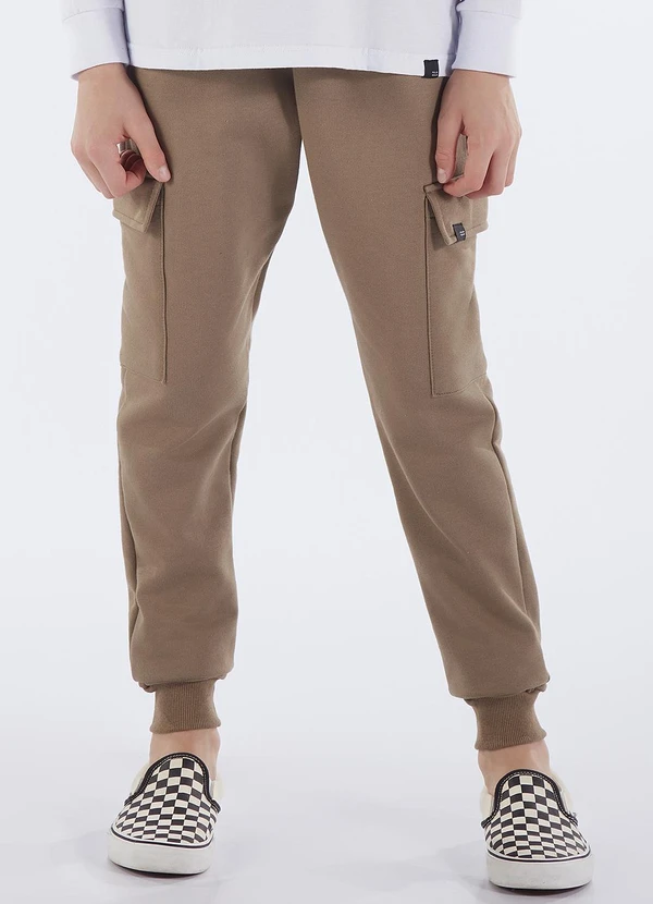 Pulla Bulla - Calça Juvenil Menino Moletom Verde