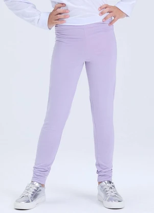 Vida Costeira - Calça Legging Infantil Térmica Avulsa Lilás - VIDA COSTEIRA