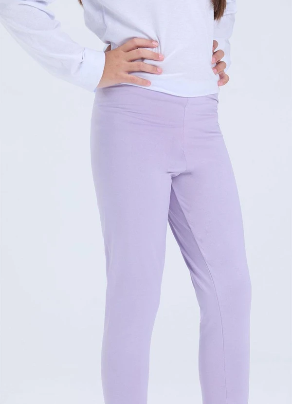 Vida Costeira - Calça Legging Infantil Térmica Avulsa Lilás 2
