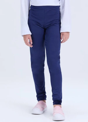 Vida Costeira - Calça Legging Infantil Térmica Avulsa Marinho - VIDA COSTEIRA
