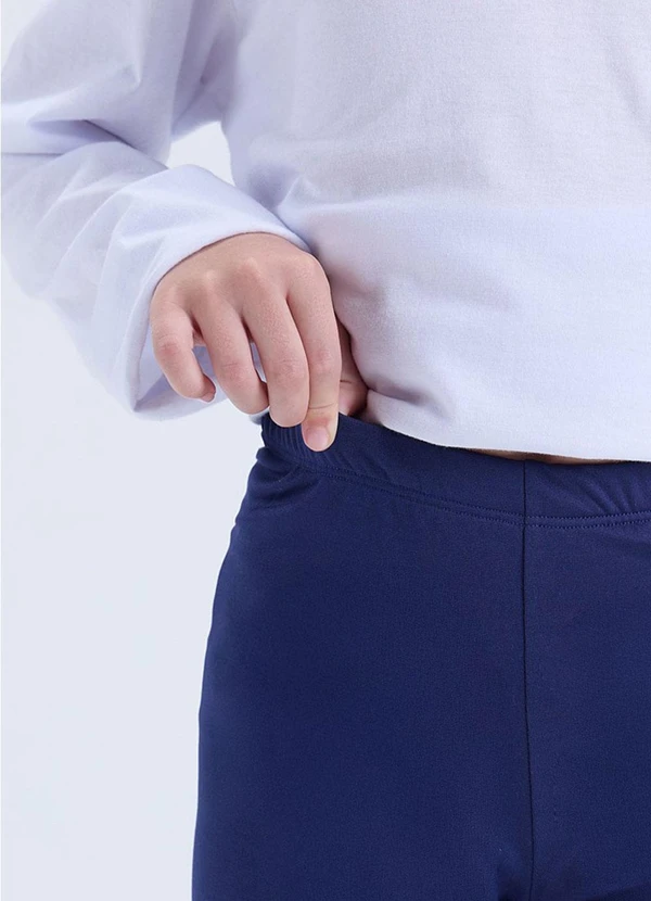 Vida Costeira - Calça Legging Infantil Térmica Avulsa Marinho 2