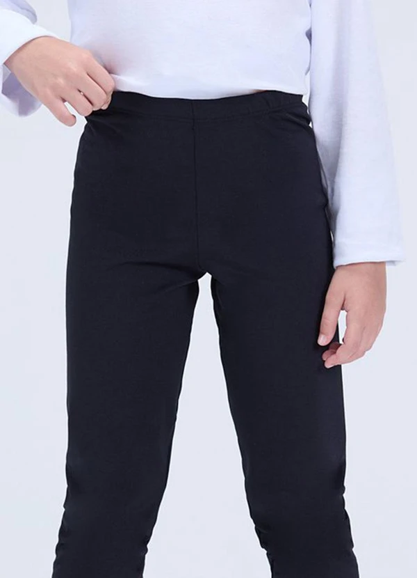 Vida Costeira - Calça Legging Infantil Térmica Avulsa Preto 2